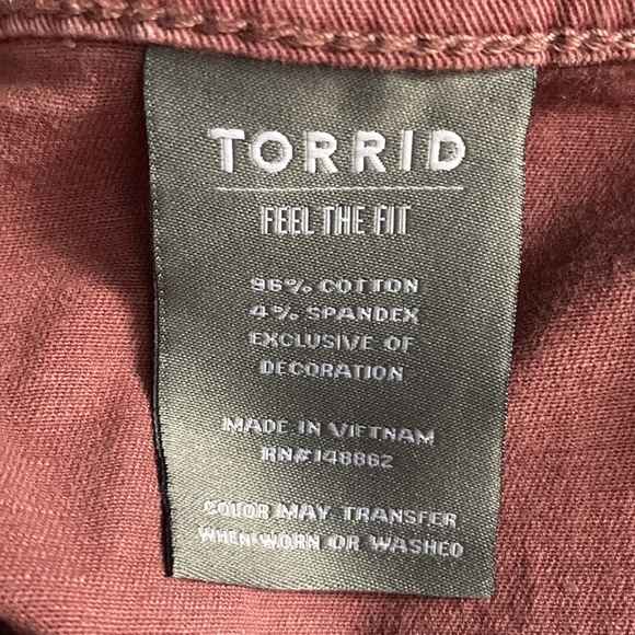 Torrid #feelthefit cotton/spandex pants - Picture 8 of 8